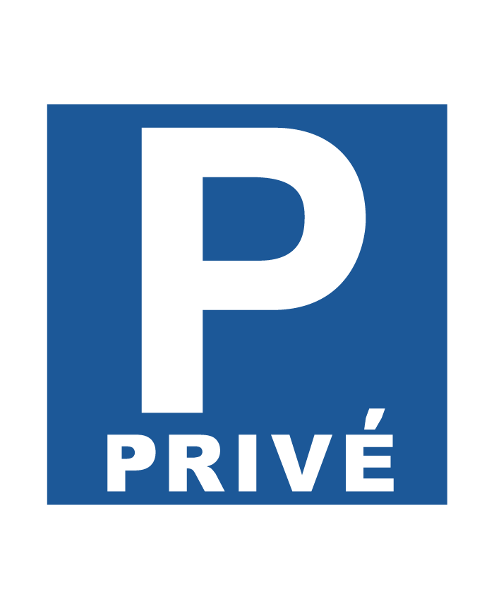 Panneau Parking Privé PVC 3 mm signalétique de parking Autosignalétique