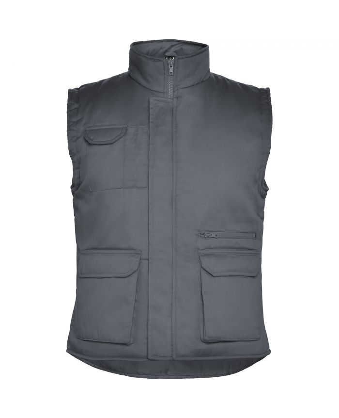 Gilet sans manches ALMANZOR - plomb - Textile personnalisé :  Autosignalétique