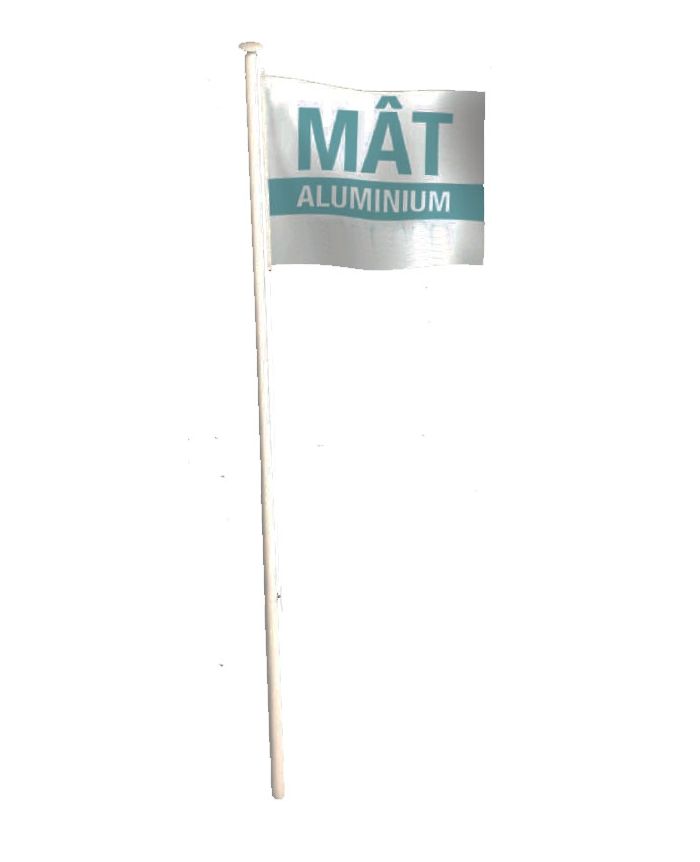 vidaXL Mât de drapeau sectionnel Argenté 6,23 m Aluminium