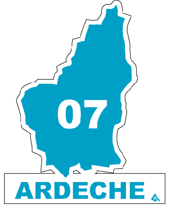 Autocollants du département 42 pour plaque d'immatriculation avec blason de  la Loire et du Forez