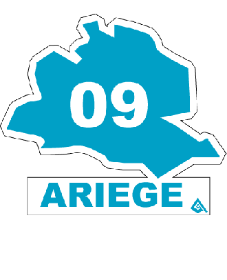 Autocollant 09 département de l'Ariège