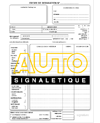 Quattroerre Étiquette Adhésive Révision Voiture, 10 x 12 cm