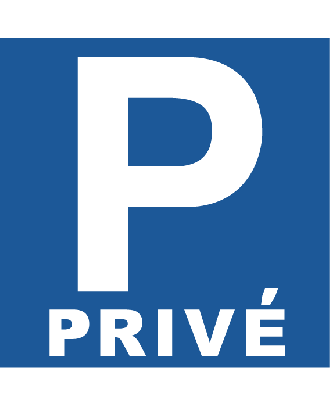 Parking privé classique - 10x13cm - Sticker/autocollant