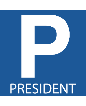 Panneau Parking Président alu 3 mm