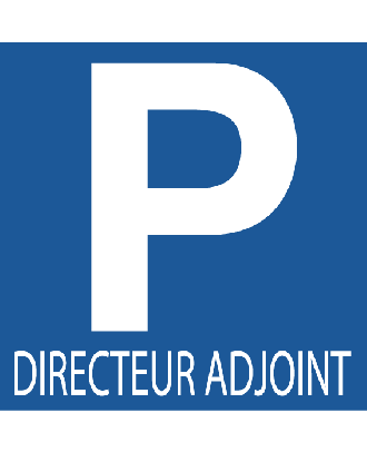 Panneau Parking Directeur Adjoint PVC 3 mm