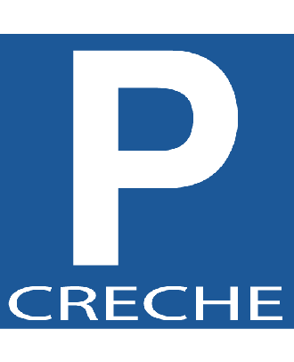 Panneau Parking Crèche PVC 3 mm