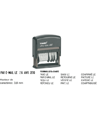 Tampon printy multiformules + date 4817A