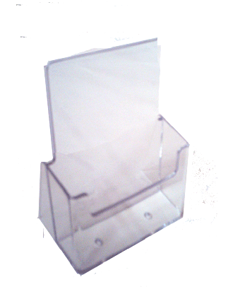 Présentoir plexiglas A4 1 compartiment pour comptoir