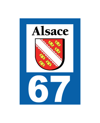 68 Brunstatt logo autocollant plaque stickers ville 