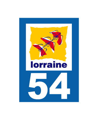 Autocollant plaque immatriculation Lorraine 54 Meurthe et Moselle