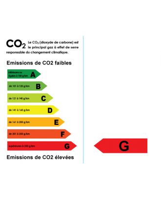 Autocollant écolabel CO2 G