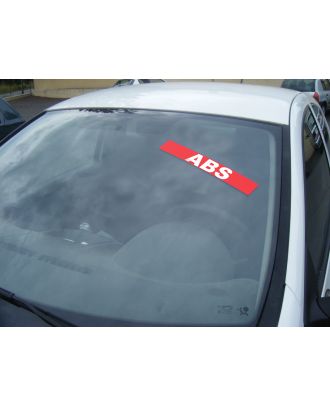 Autocollant pare brise Avantage rouge ABS 