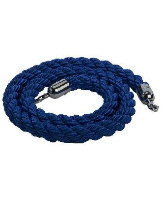 Corde de balisage bleue pour poteau