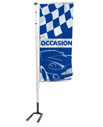 Kit mat et drapeau occasion CAR bleu 6 m