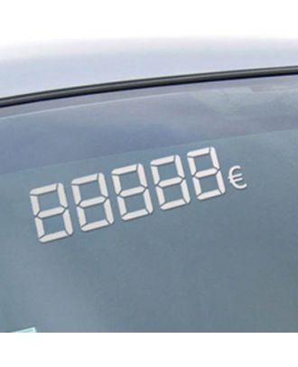 Chiffres Digitaux Adhésifs Blancs euros