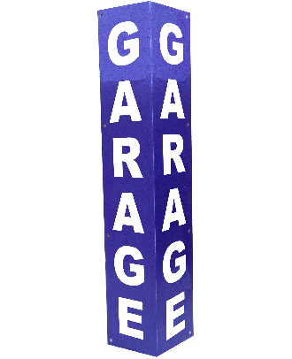 Totem de clôture GARAGE BLEU