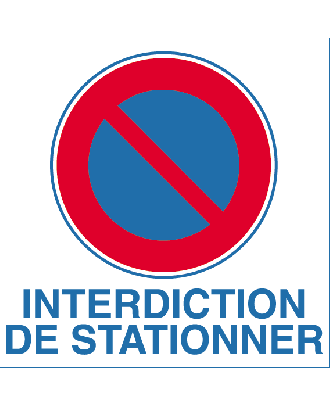 Panneau PVC interdiction de stationner 2