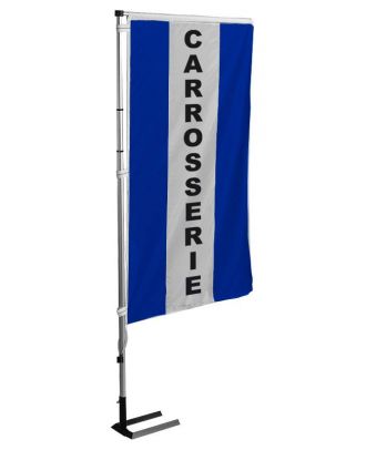 Kit mat et drapeau Carrosserie bleu à bandes latérales 5.5 m
