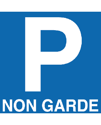 Panneau Parking Non Gardé alu 3 mm