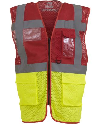 Gilet de sécurité jaune fluo - Textile personnalisable : Autosignalétique