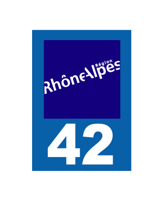 Autocollant plaque immatriculation Rhône Alpes 74 Haute Savoie -  Autosignalétique