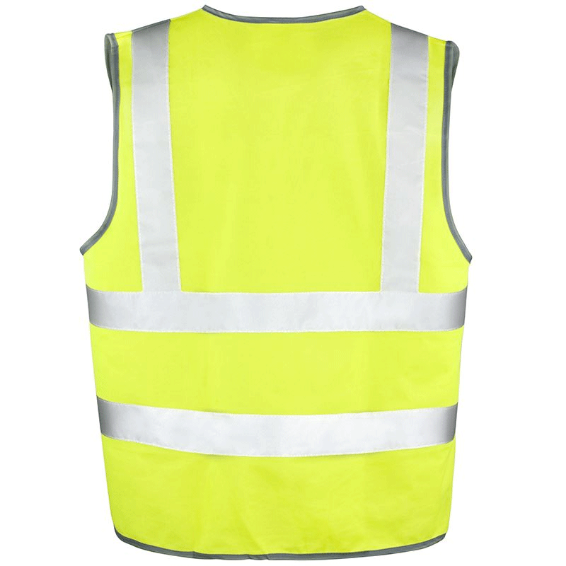 Gilet de sécurité jaune fluo - Textile personnalisable : Autosignalétique